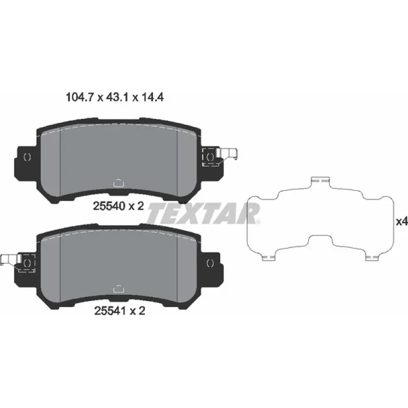 Колодки гальмівні (задні) Mazda CX5 11- / CX3 15-