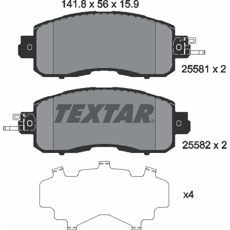 Колодки гальмівні (передні) Nissan Leaf 14-/Teana III 13- (Sumitomo)