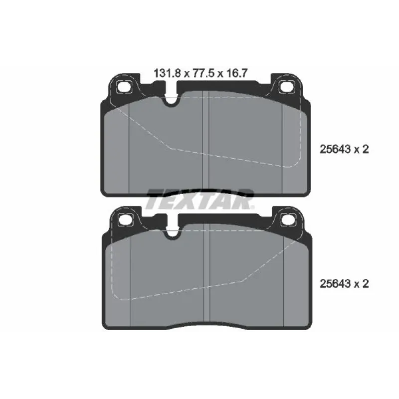 Колодки гальмівні (передні) Audi A6/A7/Q5 12-18/Porsche Macan 14- (Brembo) (131.8x77.5x16.7)