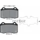 Колодки гальмівні (задні) Tesla Model S/X 13-/Jeep Grand Cherokee IV 10- (Brembo)