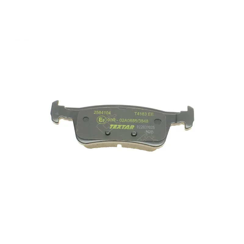 Колодки гальмівні задні TEXTAR 2584104 для Ford Fiesta VII 1.0 EcoBoost 2017-, Peugeot 308 2014-, 123.2x42.4x14 мм
