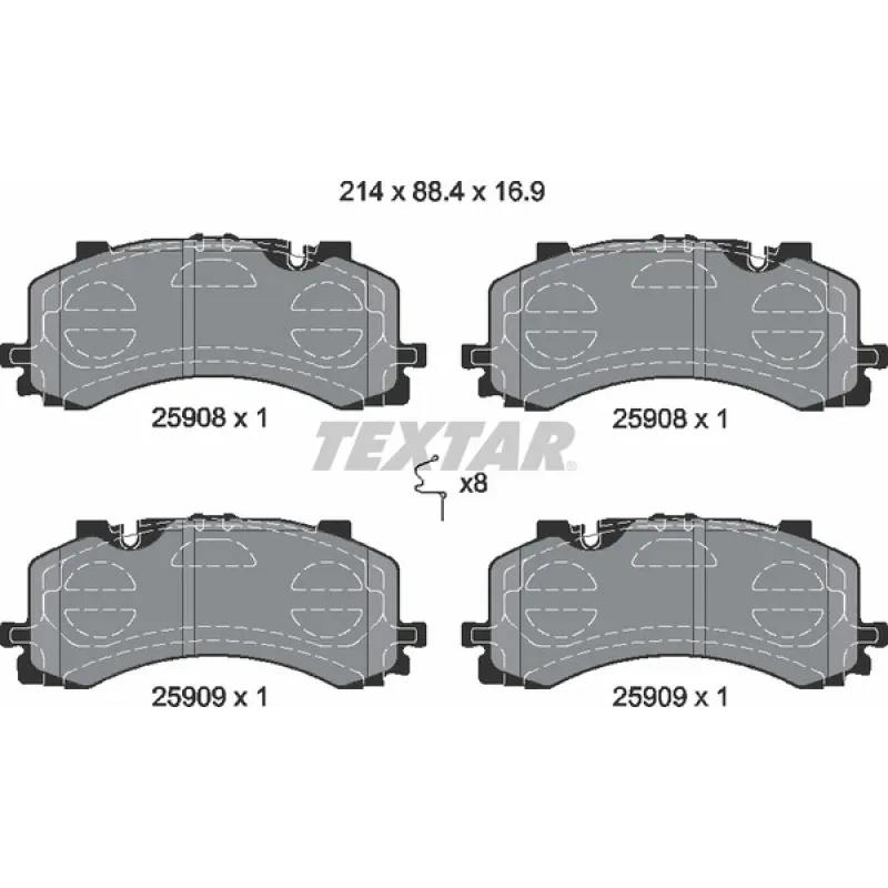 Колодки гальмівні (передні) Audi A6/A7/A8/Q7/Q8/VW Touareg 16- (Akebono) Q+