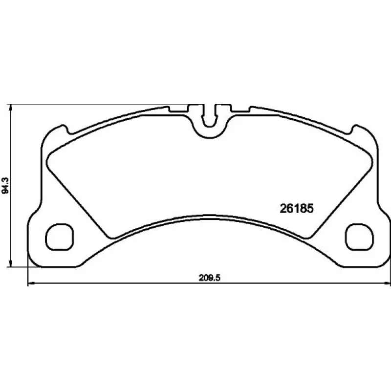 Колодки гальмівні (передні)  Porsche Macan 14-18 (R18) (Brembo)