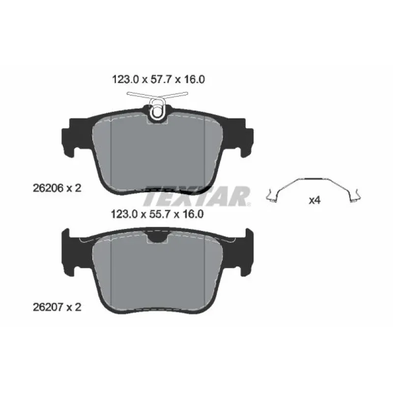 Колодки гальмівні (задні) Audi A3/Skoda Octavia/VW Golf VIII 1.4/2.0 TSI 20- (ATE)