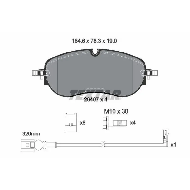 Колодки гальмівні (передні) Audi Q4/Skoda Enyaq/VW ID.4 20- (CBI) Q+