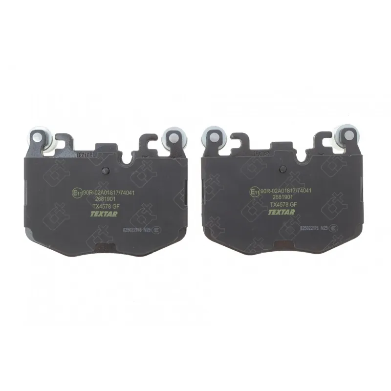 Колодки гальмівні передні TEXTAR 2681901 для BMW 5 (G60) 2023-, 7 (G70) 2022- (Brembo) 97.4x125.8 мм
