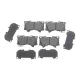 Колодки гальмівні (передні) Lexus LX/Toyota Land Cruiser 300 3.3/3.4 21- (Advics)