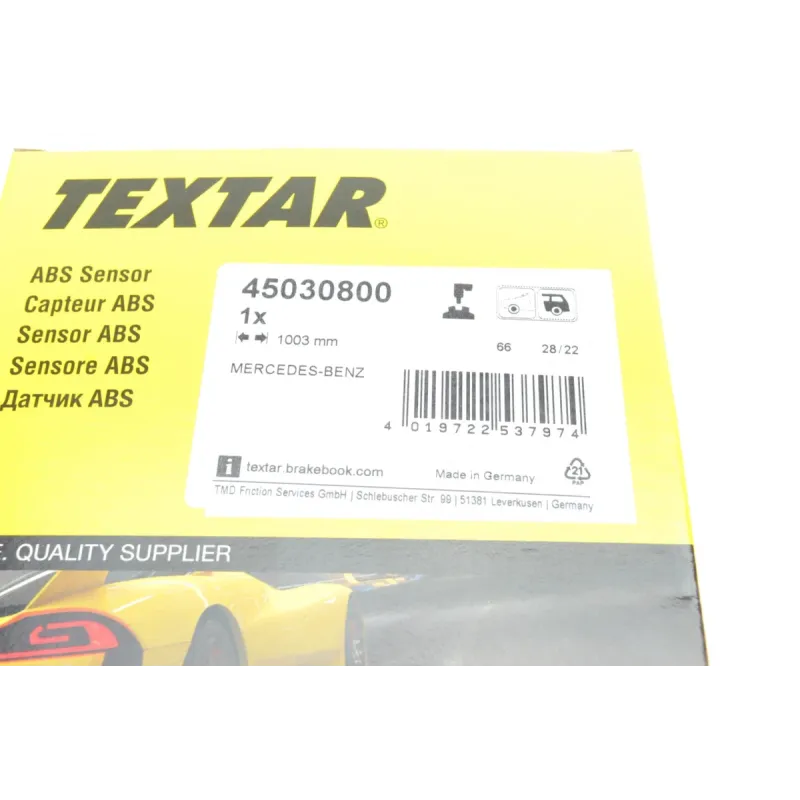 Датчик ABS задній TEXTAR 45030800 для Mercedes-Benz C-Class W205/S205 2014-, L=1003мм