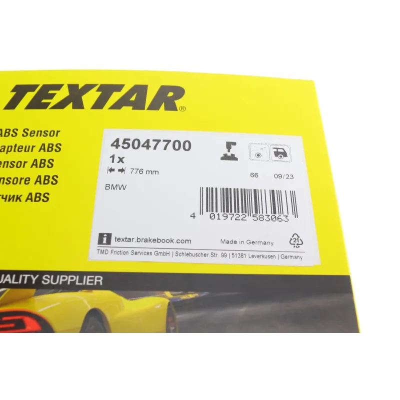 Датчик ABS задній TEXTAR 45047700 для BMW X5 (G05) / X6 (G06) 2018-