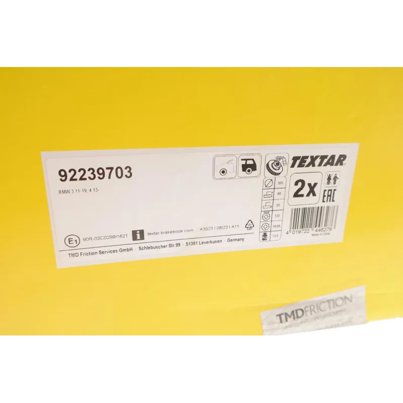 Диск гальмівний (задній) BMW 3 (F30/F31)/ 4 (F32/F36) 11- (300x20) PRO