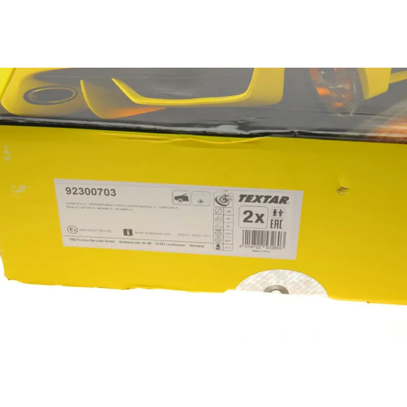 Диск гальмівний (передній) Renault Kangoo III 21-/Megane IV 15-/Nissan Qashqai 21- (296x26) PRO