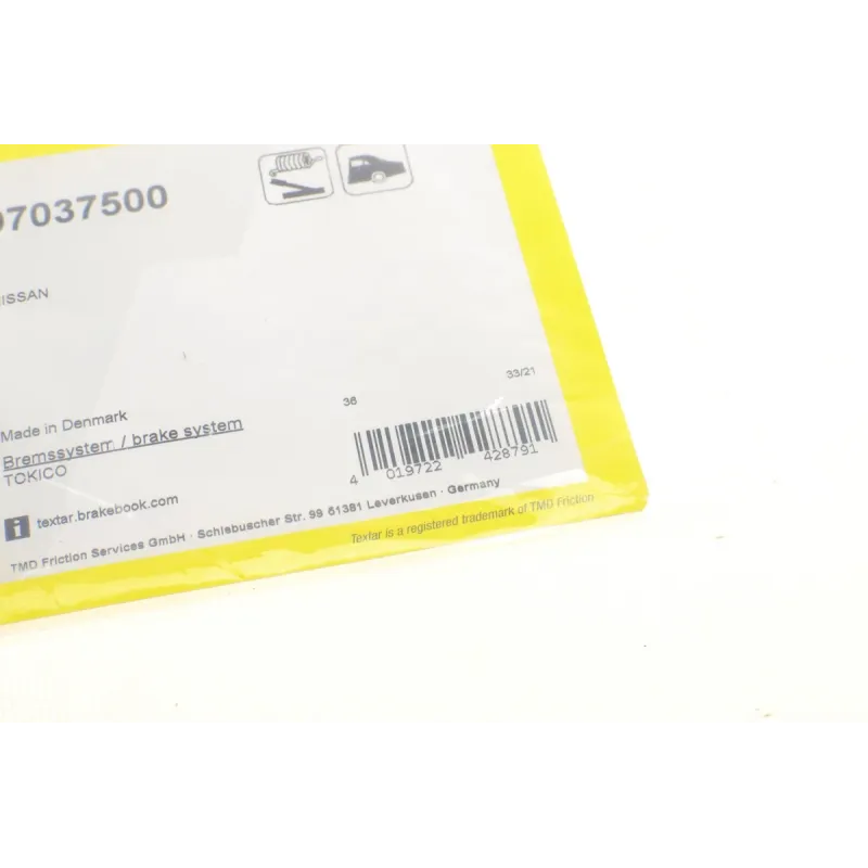 Комплект пружинок колодок ручника TEXTAR 97037500 для Porsche Cayenne, Nissan Pathfinder, Murano