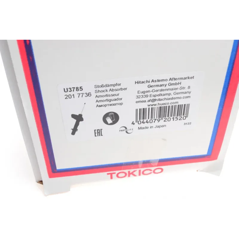 Амортизатор передній TOKICO U3785 для Toyota Land Cruiser 2002-2010