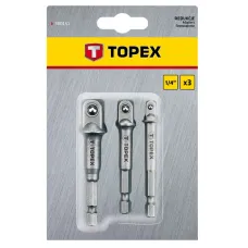 Набір перехідників для шуруповерта TOPEX 38D151 M6x1/2