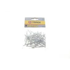 Заклепка TOPEX Ø4x16 мм, 50 шт. 43E404