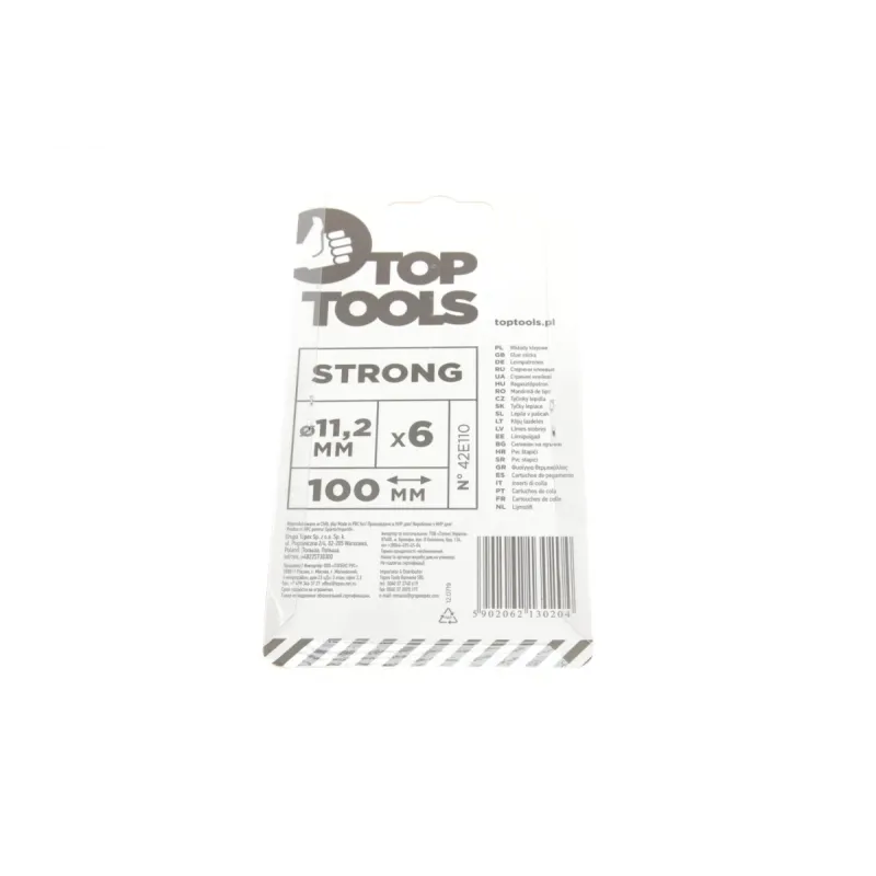 Стрижень клейовий TOP TOOLS 42E110 Ø11,2x100 mm 6 од.