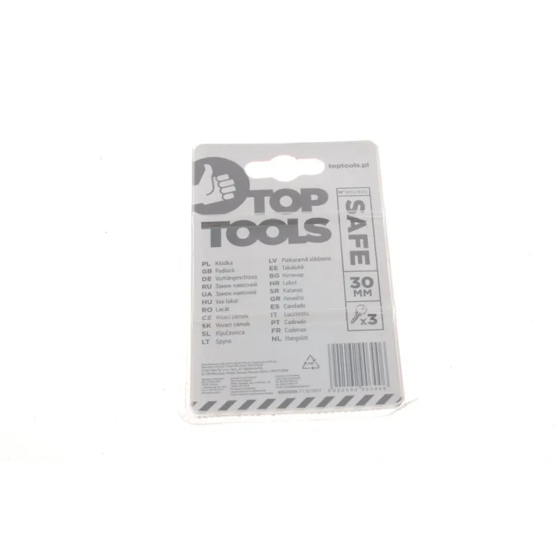 Замок навісний TOP TOOLS 90U300 (3 ключа) 30 мм