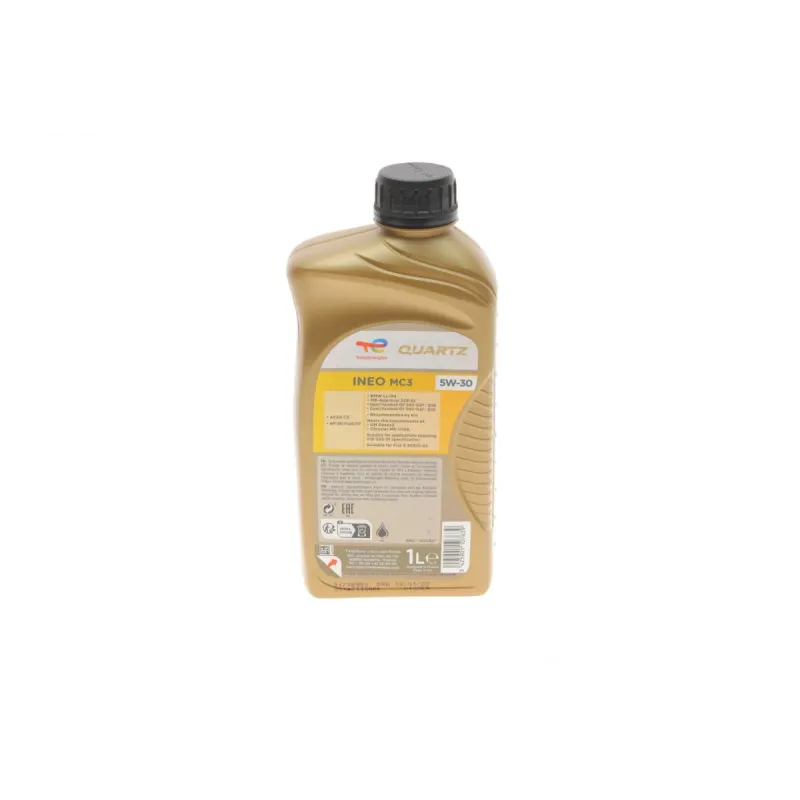 Моторна олива TOTAL Quartz INEO MC3 Dexos2 5W30 1л (артикул 213769)