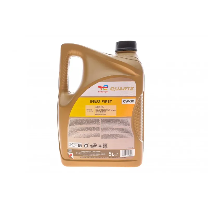 Моторна олива TOTAL INEO FIRST 0W30 PSA B71 2312/B71 2302/ACEA C2 5л 213833