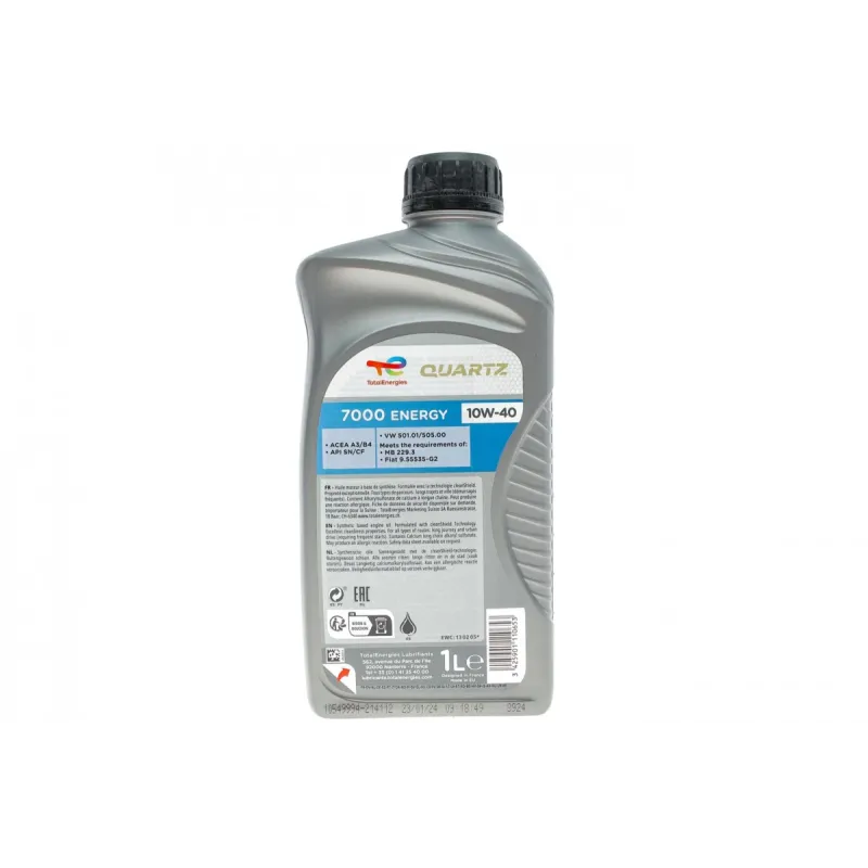 Олива 10W40 Quartz 7000 Energy (1л) (MB229.1/VW505.00) (201535/167637)