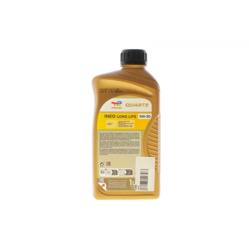 Олива 5W30 Quartz INEO LL (1л) (VW504.00/507.00)(з-на 213818)