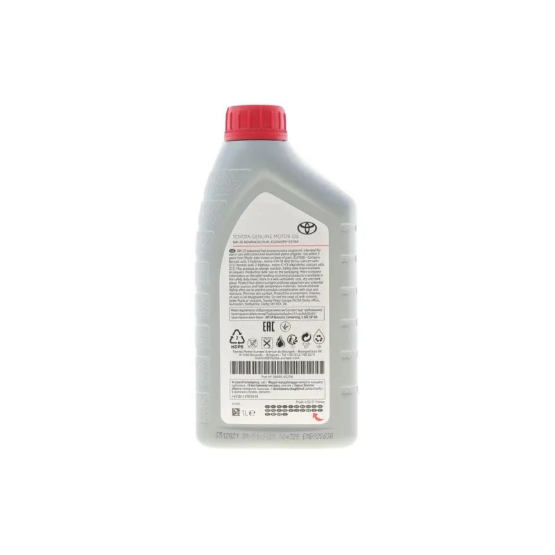 Моторна олива TOYOTA 0W20 AFE 1L, артикул 08880-86296