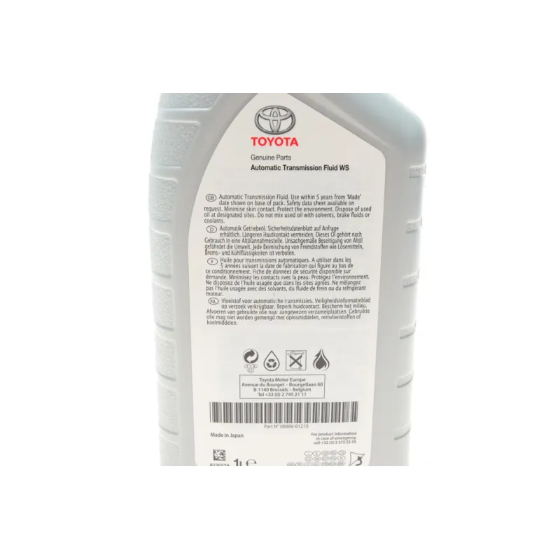 Олива АКПП ATF Type WS TOYOTA 08886-81210 (1л)