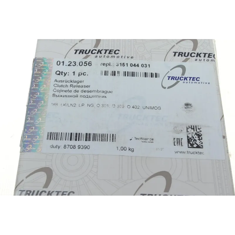 Підшипник вижимний TRUCKTEC AUTOMOTIVE 01.23.056 для Mercedes-Benz T2/L L408 DG, L508 DG, L608 D