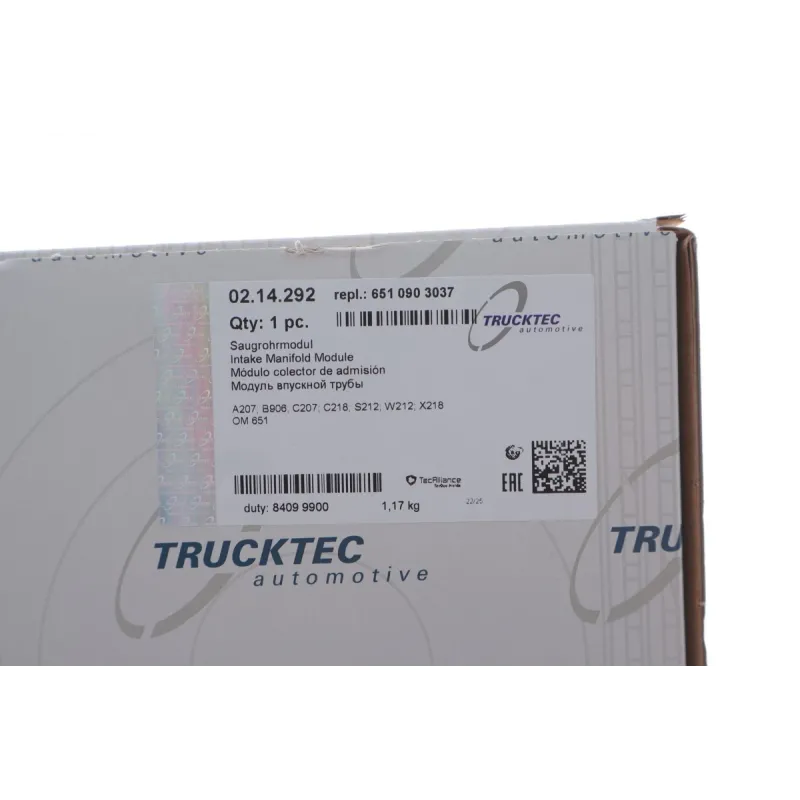 Колектор впускний TRUCKTEC AUTOMOTIVE 02.14.292 для Mercedes-Benz Sprinter 906 2.2 CDI OM651