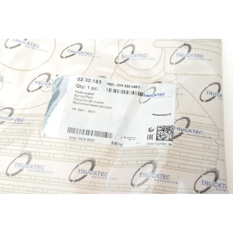 Ресора передня TRUCKTEC AUTOMOTIVE 02.30.183 (склопластик) для Mercedes-Benz Sprinter 901, 902, 903, Volkswagen LT 46 1995-2006
