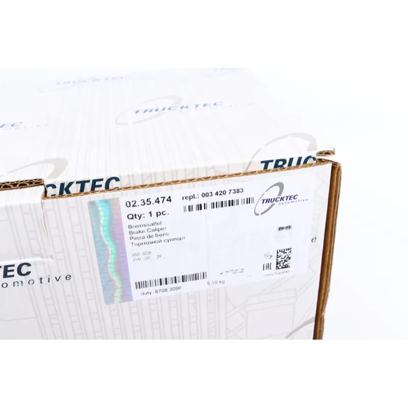 Супорт гальмівний задній лівий TRUCKTEC AUTOMOTIVE 02.35.474 для Mercedes-Benz Sprinter 906, VW Crafter 50 (d=48mm)