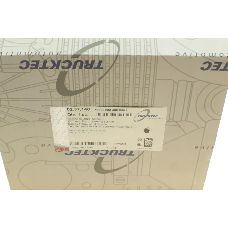 Насос ГПК TRUCKTEC AUTOMOTIVE 02.37.140 для Mercedes-Benz S-Class W220, SL R230 1998-2012