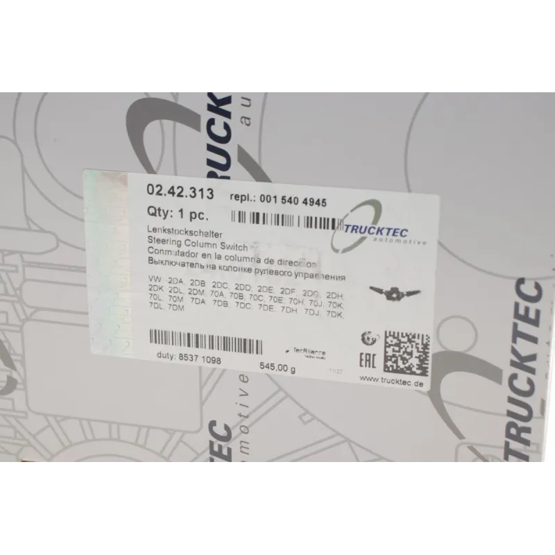 Перемикач поворотів (гітара) TRUCKTEC AUTOMOTIVE 02.42.313 для Mercedes-Benz Vito W638 1996-2003