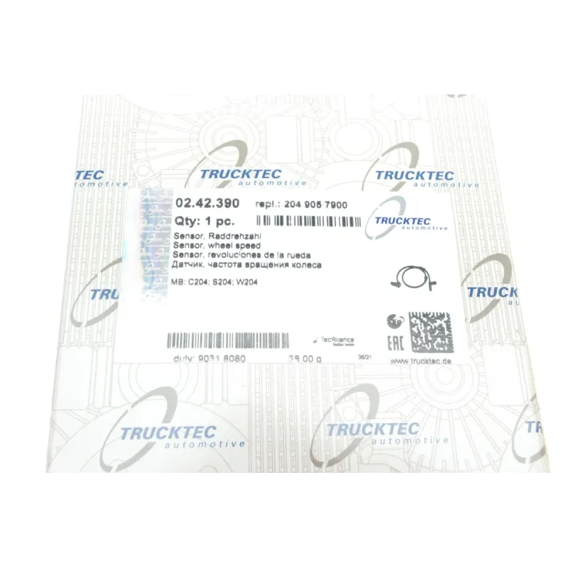 Датчик ABS передній TRUCKTEC AUTOMOTIVE 02.42.390 для Mercedes-Benz C-Class W204 2007-2014