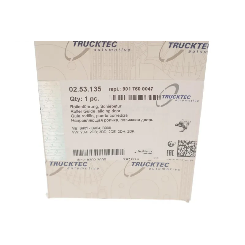 Ролик дверей середній TRUCKTEC AUTOMOTIVE 02.53.135 для Mercedes-Benz Sprinter 901, 902, 903, 904