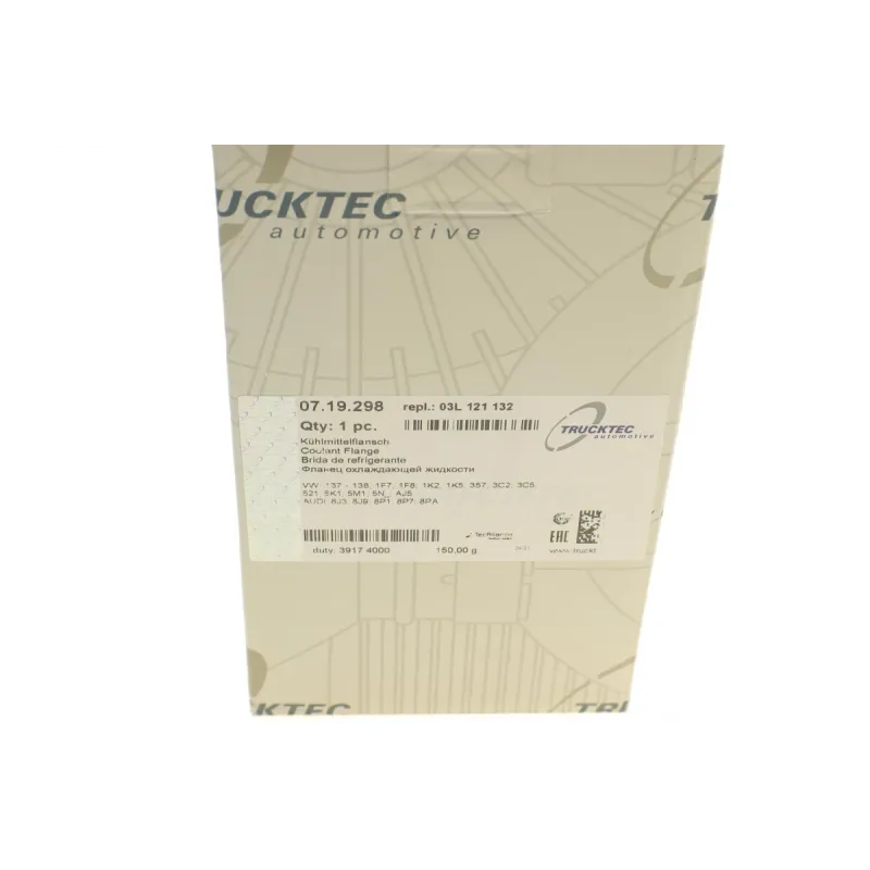 Фланець системи охолодження TRUCKTEC AUTOMOTIVE 07.19.298 для VW Golf/Passat 2.0TDI 2005-