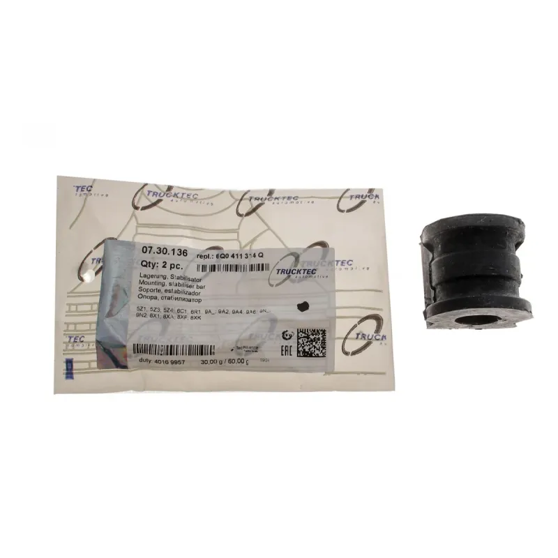 Втулка стабілізатора переднього TRUCKTEC AUTOMOTIVE 07.30.136 для VW Polo, Skoda Fabia, Seat Ibiza (d=17mm)
