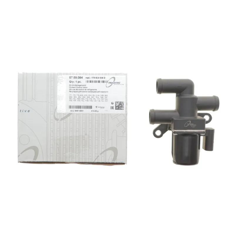 Кран пічки TRUCKTEC AUTOMOTIVE 07.59.084 для Volkswagen Caddy III 1.9TDi 2004-2010, T5 1.9-3.2 V6 2003- (електро)