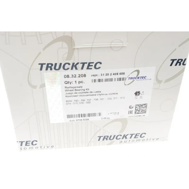 Підшипник маточини задній TRUCKTEC AUTOMOTIVE 08.32.208 для BMW X3 G01/F97 X4 G02/F98 2019-