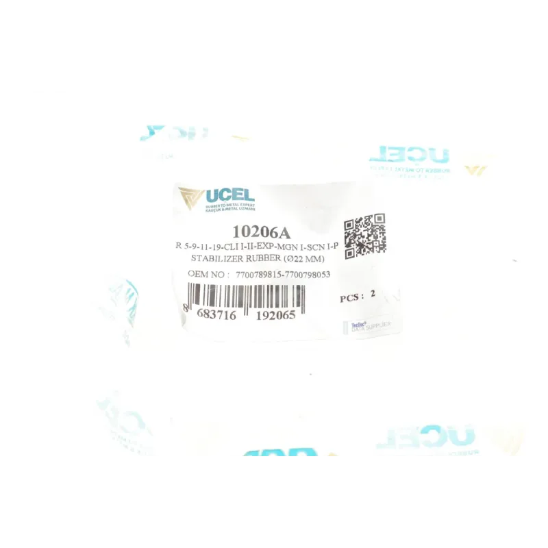 Втулка стабілізатора переднього UCEL 10206A для Renault Kangoo 1.9 dTi 97- (d=22mm)