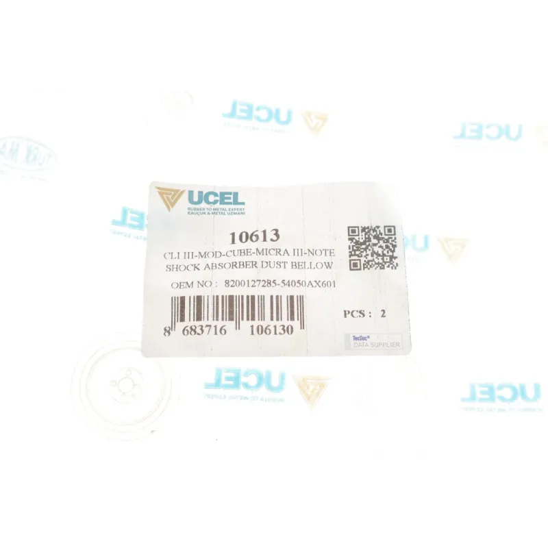 Пильник амортизатора передній UCEL 10613 для Renault Clio III, Nissan March K12, 17/50 мм
