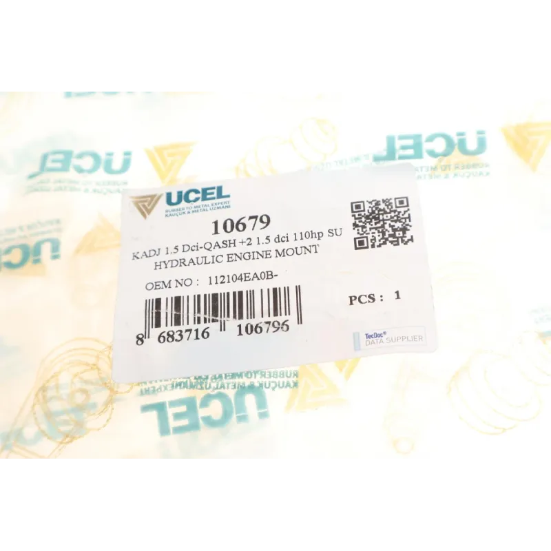 Подушка двигуна права UCEL 10679 для Renault Kadjar, Nissan Qashqai II 1.5dCi 2013-