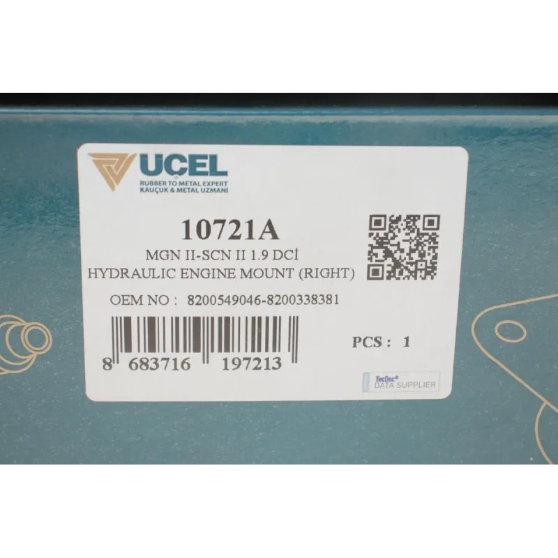 Подушка двигуна права UCEL 10721A для Renault Megane II/Scenic II 1.9 dCi/2.0