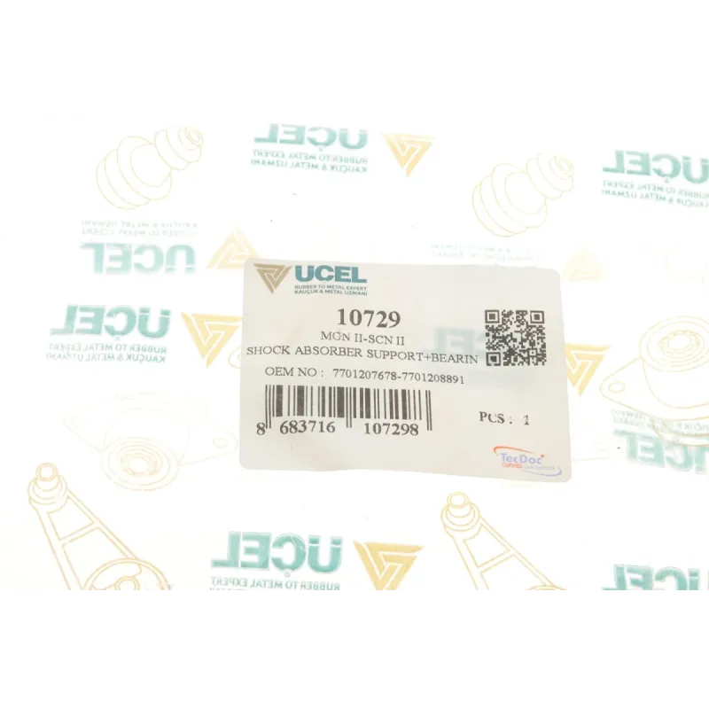 Подушка амортизатора переднього UCEL 10729 для Renault Megane II/Scenic II (права вісь)