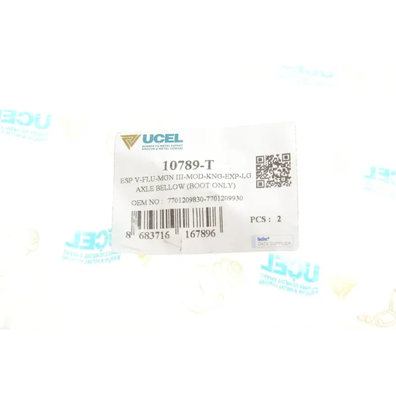 Пильник ШРКШ зовнішній UCEL 10789-T для Renault Laguna/Scenic/Megane III 07-, діаметр 27/85 мм
