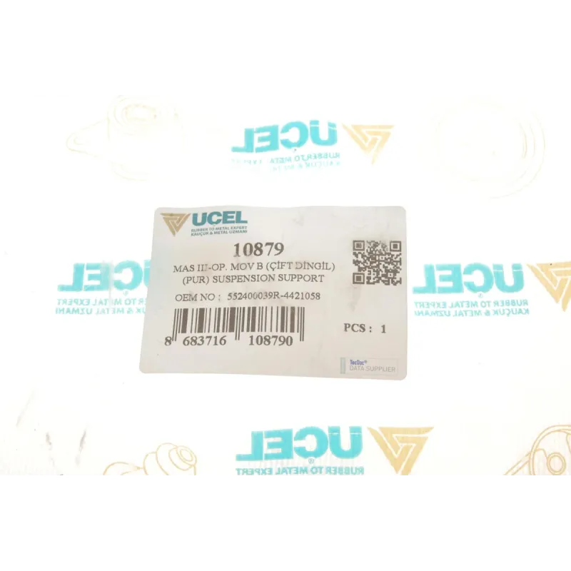 Відбійник ресори задній лівий UCEL 10879 для Renault Master III та Opel Movano B
