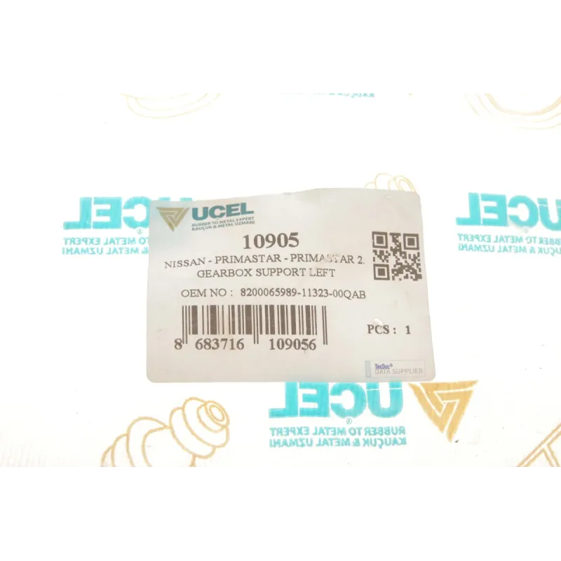 Подушка КПП UCEL 10905 ліва для Renault Trafic, Opel Vivaro, Nissan Primastar
