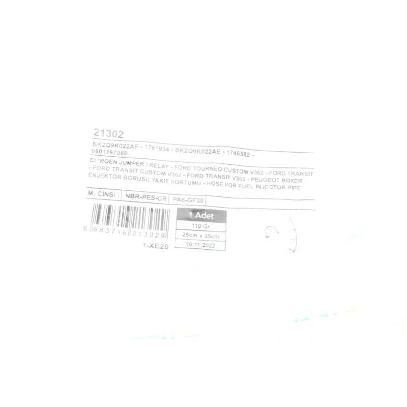 Шланг зливний Citroen Jumper/Peugeot Boxer/Fiat Ducato 2.2D 11- (Euro5)
