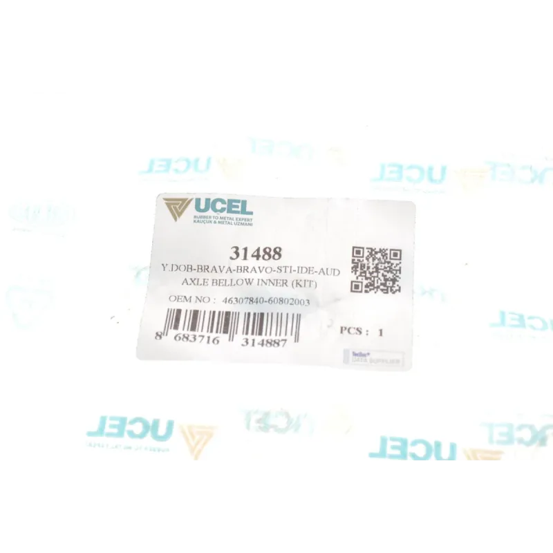 Пильник ШРКШ внутрішній UCEL 31488 для VW Caddy, Fiat Doblo 1.0-1.9JTD 1997-2010, 25x70x87 мм