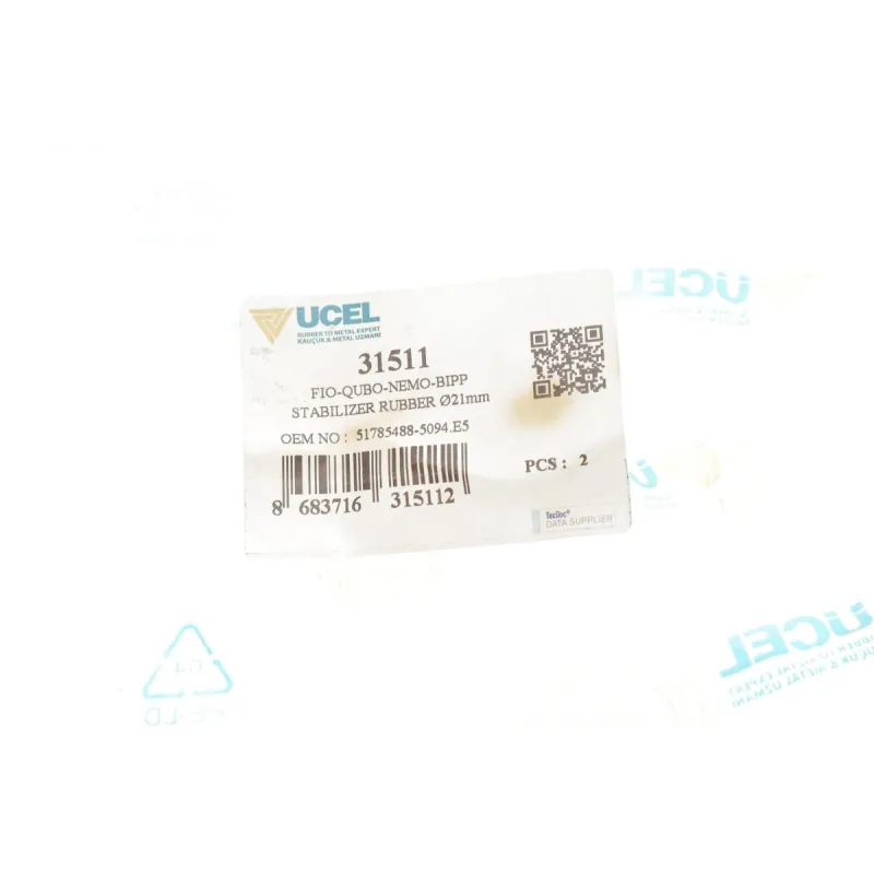 Втулка стабілізатора переднього UCEL 31511 для Citroen Nemo, Fiat Fiorino, Peugeot Bipper (d=22мм)